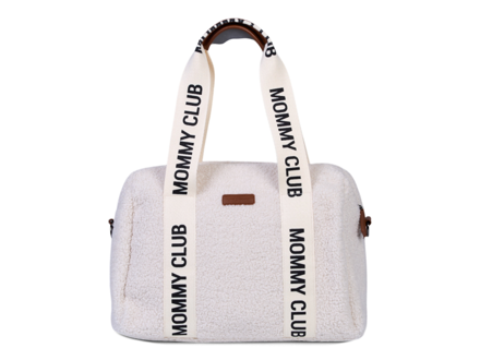 Childhome Prebaľovacia taška Mommy Club Signature Teddy Off White