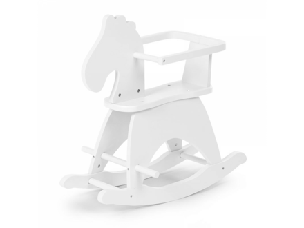Childhome Hojdací kôň drevený White