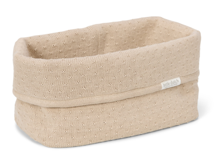 Little Dutch Košík pletený veľký Pure Soft Beige