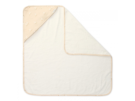 Little Dutch Osuška s kapucňou 75x75 cm Husa Newborn Naturals