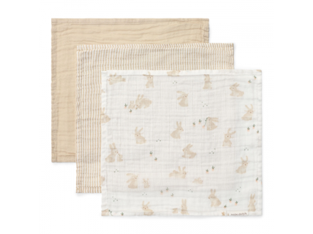 Little Dutch Obrúsky mušelínové 3 ks Baby Bunny