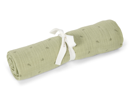Little Dutch Plienka zavinovacia 120x120 cm Pure Sage