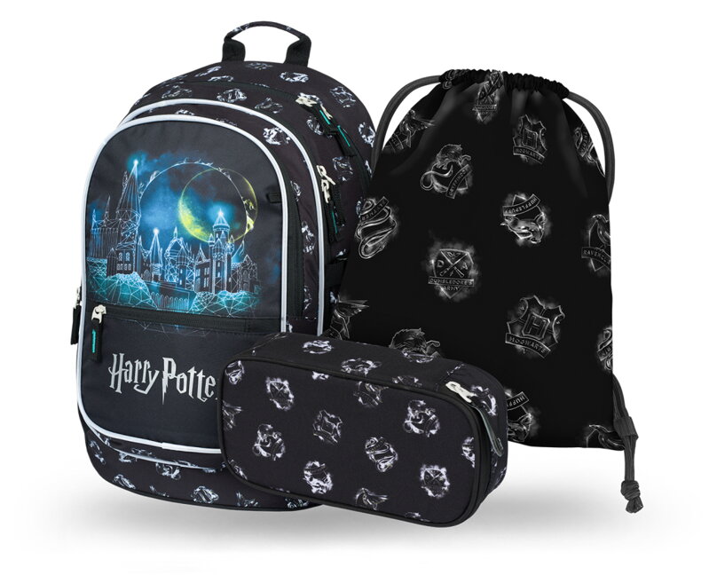 BAAGL SET 3 Core Harry Potter Bradavice: batoh, peračník, vrecko