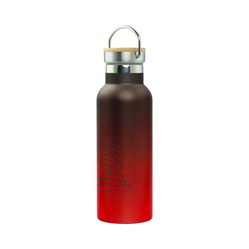 BAAGL Termofľaša s bambusovým viečkom Gradient červeno-čierna, 500 ml BAAGL Termofľaša s bambusovým viečkom Gradient červeno-čierna, 500 ml