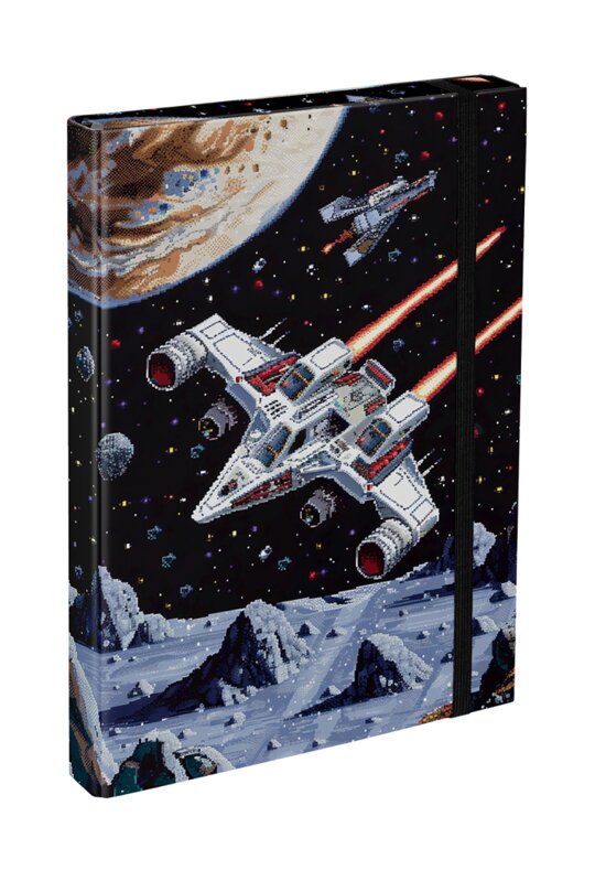 BAAGL Dosky na školské zošity A4 Pixel Space BAAGL Dosky na školské zošity A4 Pixel Space