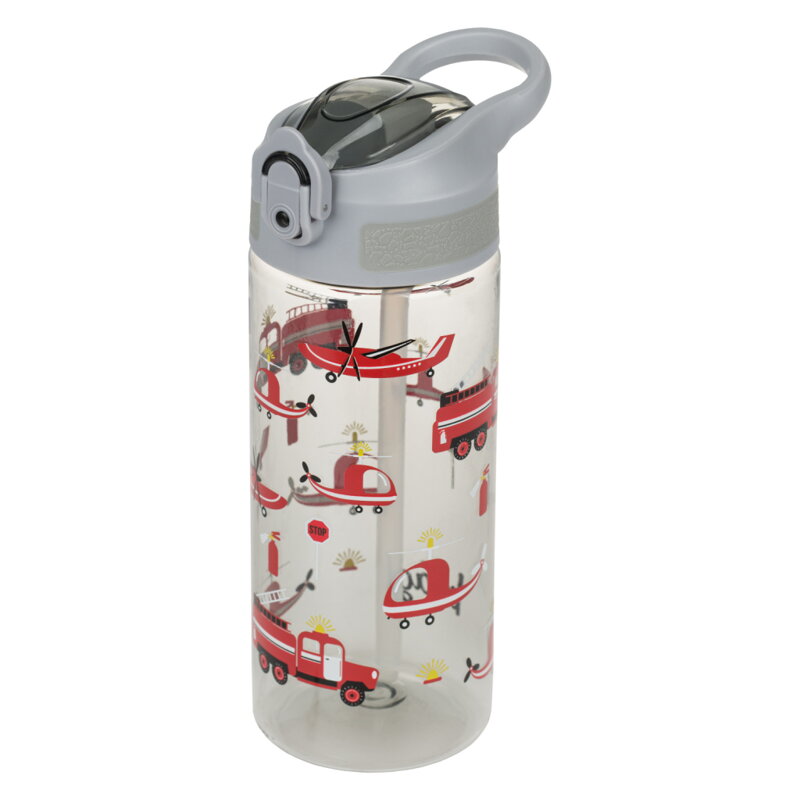 BAAGL Tritanová fľaša na nápoje so slamkou Záchranári, 500 ml BAAGL Tritanová fľaša na nápoje so slamkou Záchranári, 500 ml