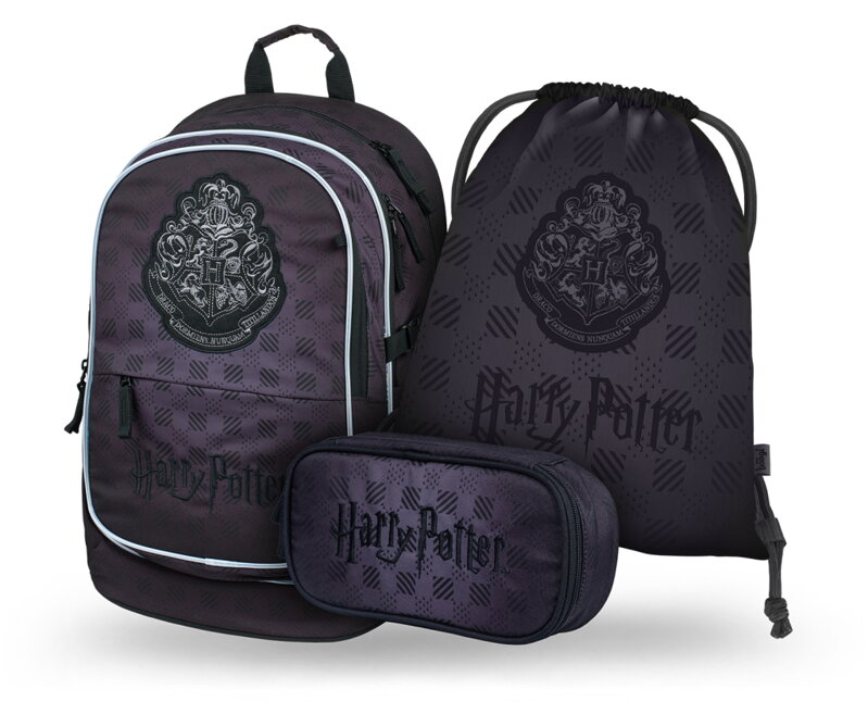 BAAGL SADA 3 Core Harry Potter Rokfort čierny BAAGL SADA 3 Core Harry Potter Rokfort čierny