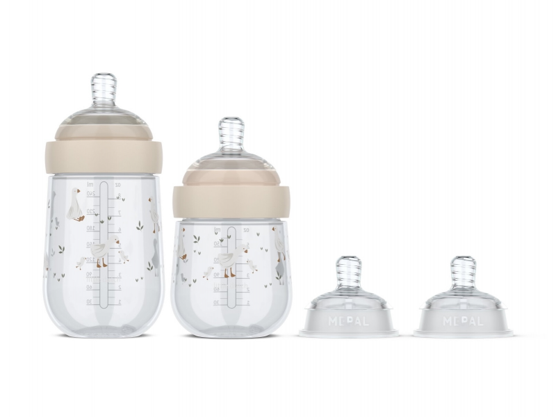 Little Dutch Dojčenské fľaše 165 ml + 240 ml + 2 cumlíky Husa Little Dutch Dojčenské fľaše 165 ml + 240 ml + 2 cumlíky Husa