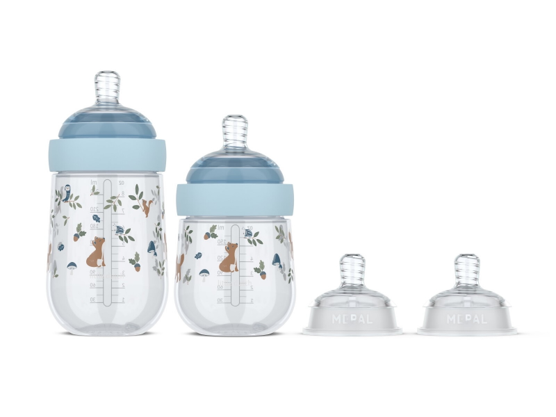 Little Dutch Dojčenské fľaše 165 ml + 240 ml + 2 cumlíky Forest Friends Little Dutch Dojčenské fľaše 165 ml + 240 ml + 2 cumlíky Forest Friends
