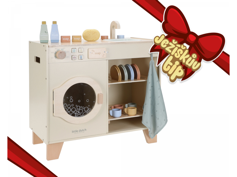 Little Dutch Práčka drevená