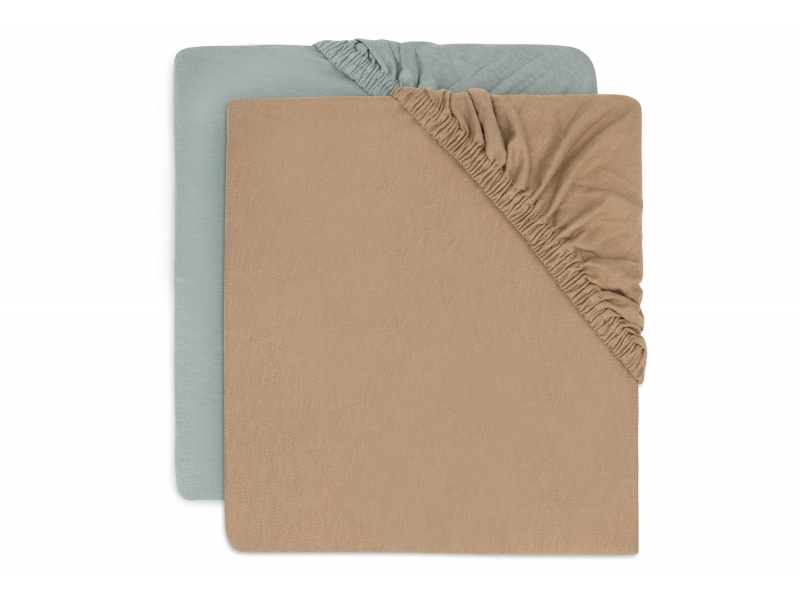 Jollein Napínacia plachta 40/50 x 80/90 cm 2 ks Sea Green Jollein Napínacia plachta 40/50 x 80/90 cm 2 ks Sea Green
