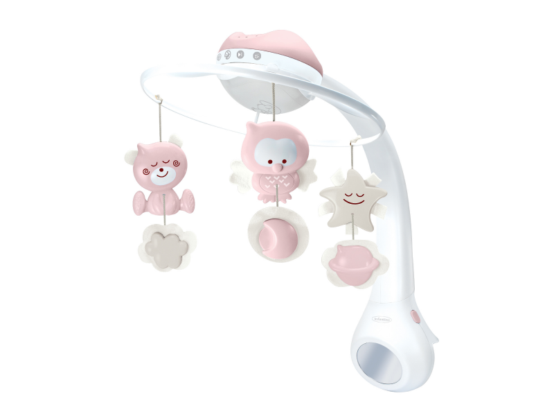 Infantino Hudobný kolotoč s projekciou 3v1 Dusty Pink Infantino Hudobný kolotoč s projekciou 3v1 Dusty Pink