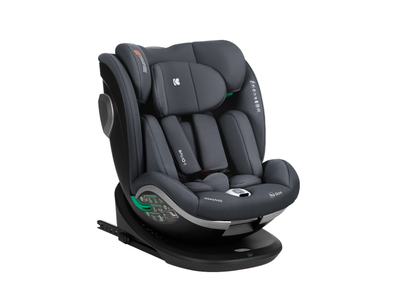 KikkaBoo Autosedačka 40-150 cm i-Drive i-SIZE Dark Grey