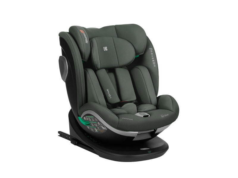 KikkaBoo Autosedačka 40-150 cm i-Drive i-SIZE Army Green