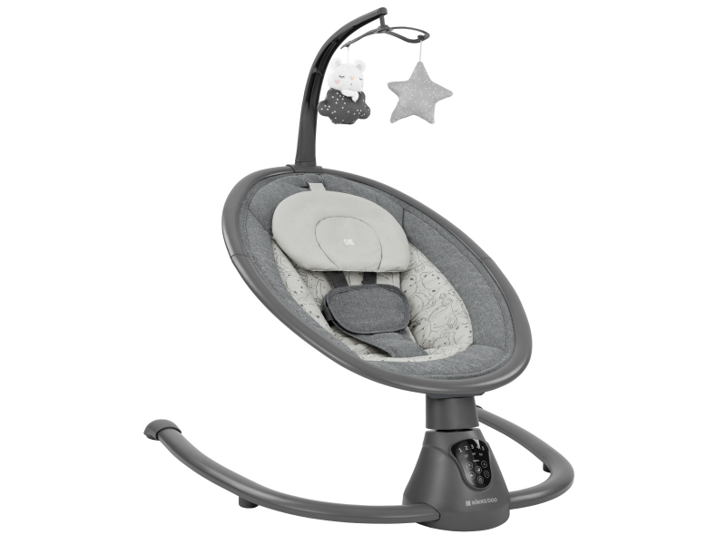 KikkaBoo Hojdacie lehátko elektrické Twiddle Grey KikkaBoo Hojdacie lehátko elektrické Twiddle Grey
