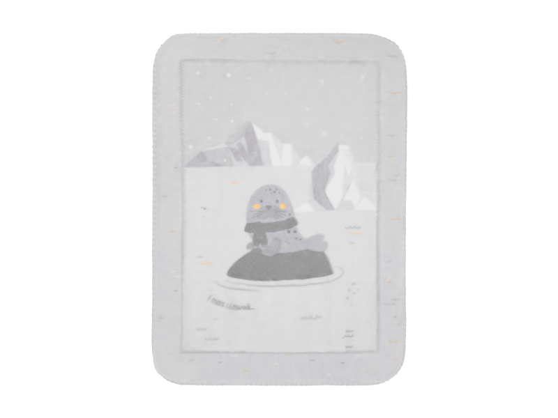 KikkaBoo Detská deka Super Soft 140x110 cm Seally Me