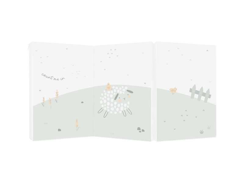 KikkaBoo Skladací matrac 60x120x5 cm Sleepy Sheep KikkaBoo Skladací matrac 60x120x5 cm Sleepy Sheep