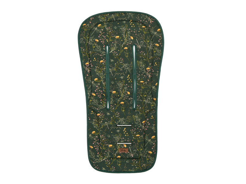 KikkaBoo Sedacia podložka do kočíka Secret Garden Green