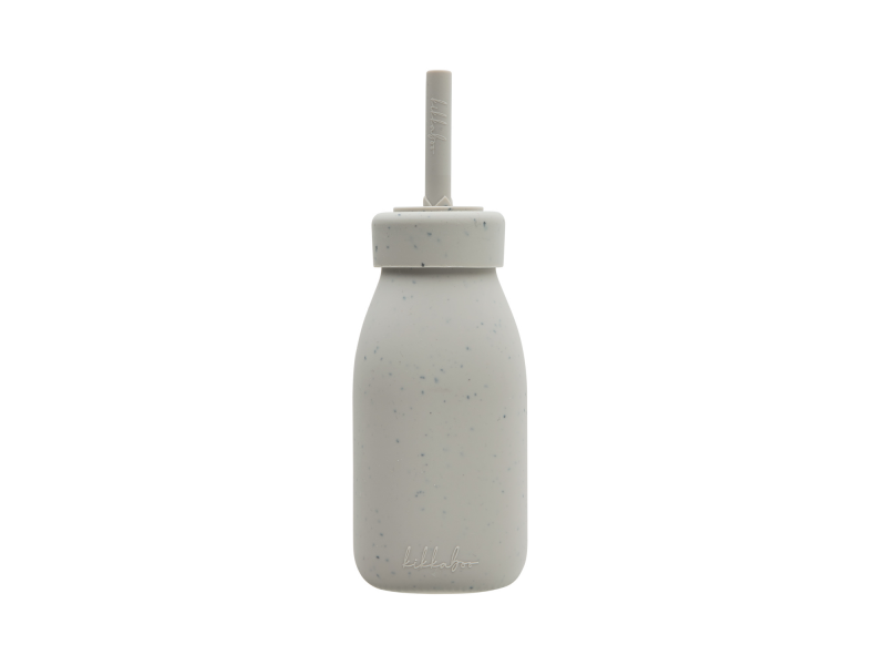 KikkaBoo Láhev s brčkem Platinum Silicone Sand KikkaBoo Láhev s brčkem Platinum Silicone Sand