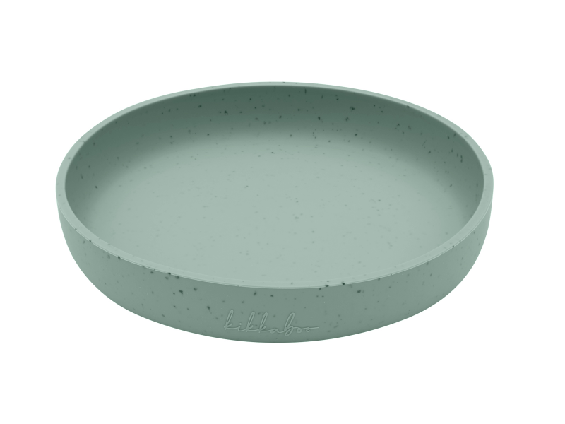 KikkaBoo Talíř Platinum Silicone Sage KikkaBoo Talíř Platinum Silicone Sage