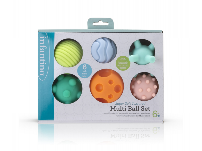 Infantino Loptičky s textúrami Super Soft 6 ks Infantino Loptičky s textúrami Super Soft 6 ks
