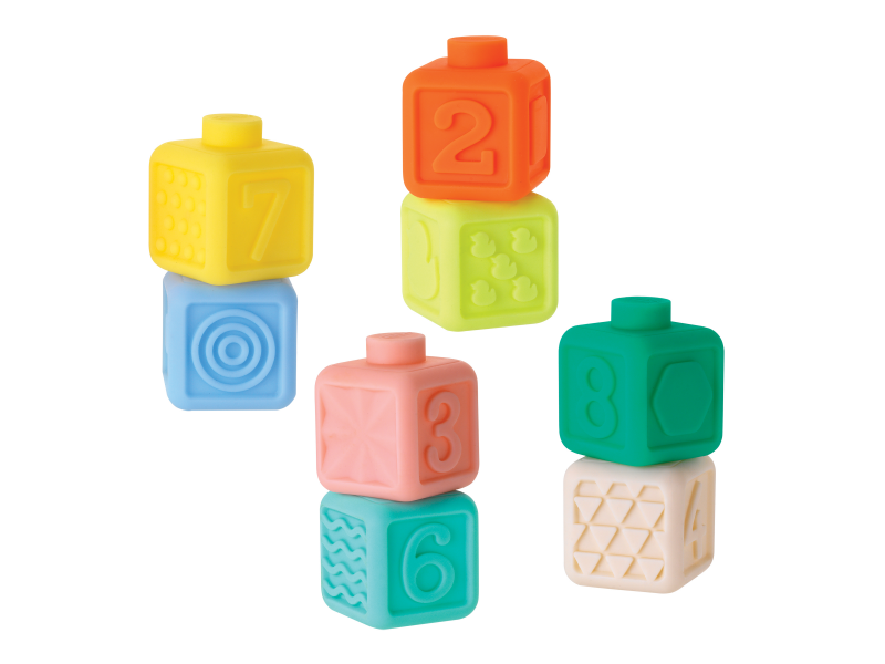 Infantino Kocky Squeeze & Stack 8 ks Infantino Kocky Squeeze & Stack 8 ks