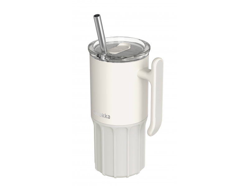 Quokka Nerezový termohrnček so slamkou Umi Ivory 720 ml Quokka Nerezový termohrnček so slamkou Umi Ivory 720 ml
