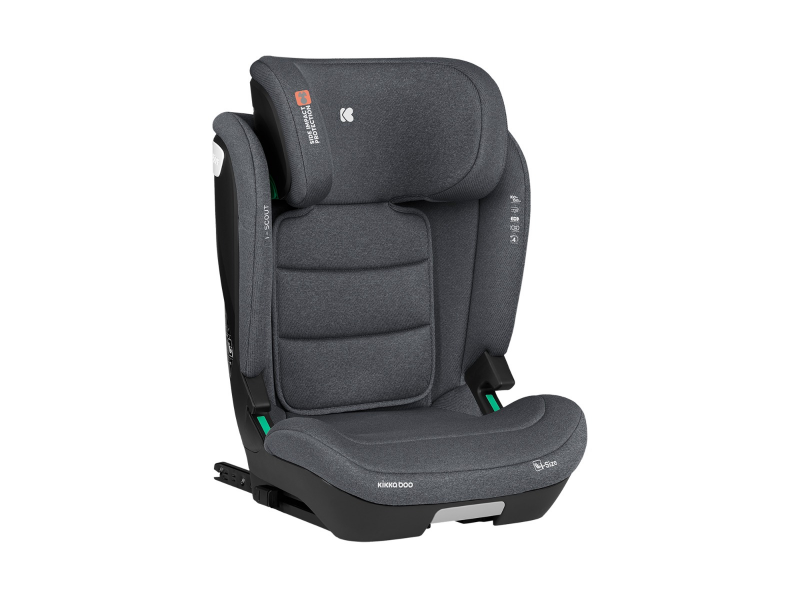 KikkaBoo Autosedačka 100-150 cm i-Scout i-SIZE Dark Grey