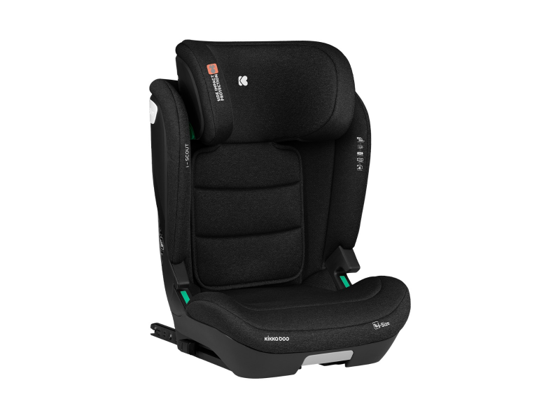 KikkaBoo Autosedačka 100-150 cm i-Scout i-SIZE Black