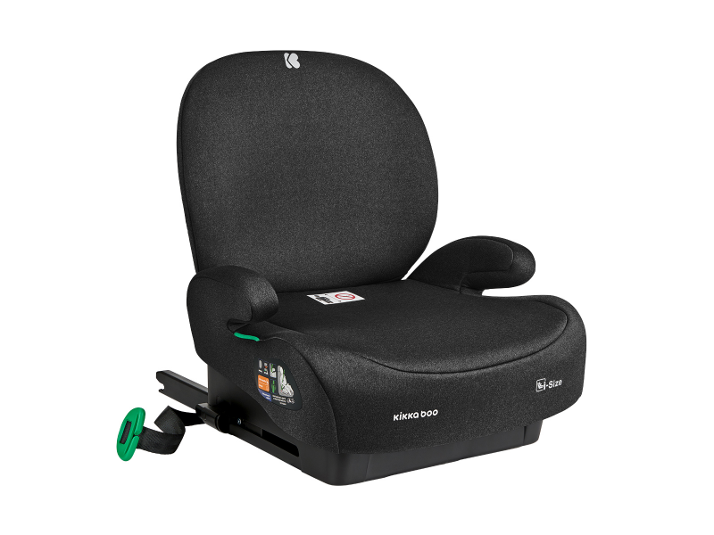 KikkaBoo Podsedák 125-150 cm i-Boost i-SIZE Black