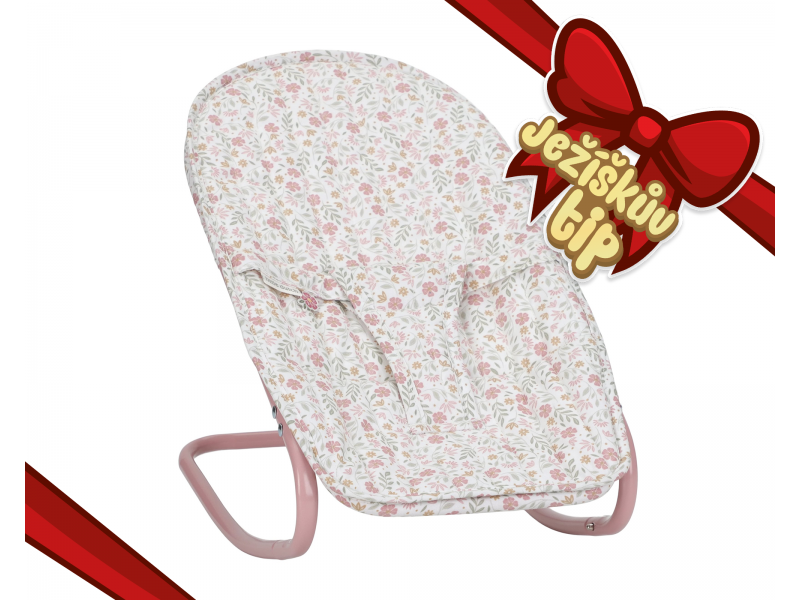 Little Dutch Hojdacie lehátko pre bábiky Soft Flowers