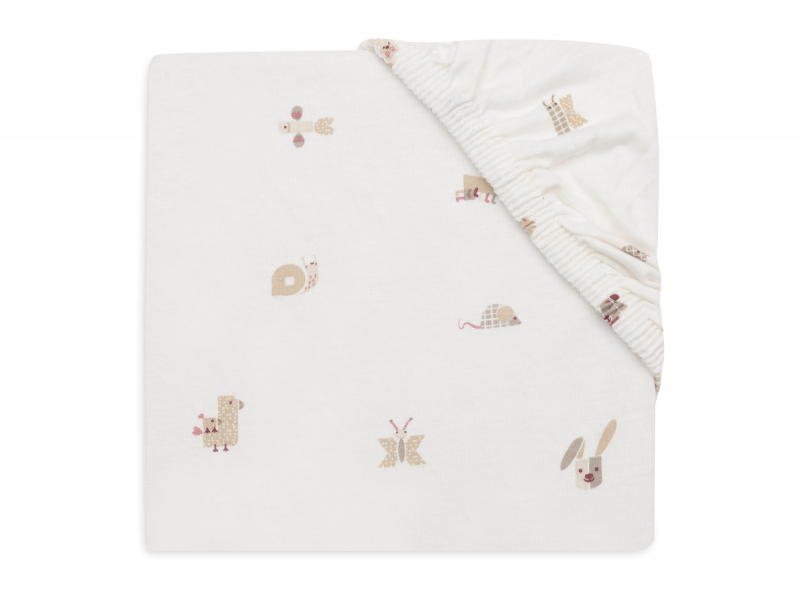 Jollein Napínacia plachta 40/50 x 80/90 cm Animal Friends