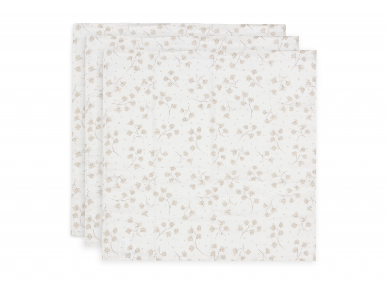 Jollein Plienky 3 ks 70x70 cm Leafy Dreams Jollein Plienky 3 ks 70x70 cm Leafy Dreams
