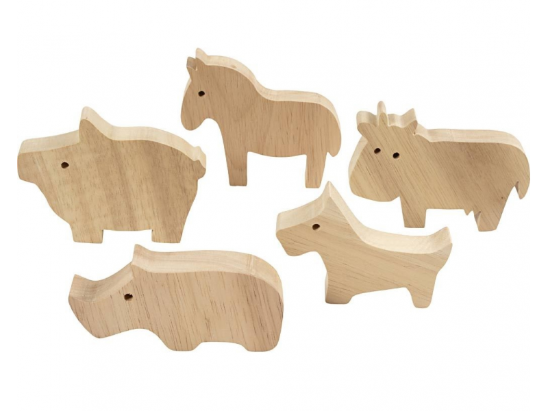 Creativ Company Kreatívna sada Zvieratá z farmy drevené
