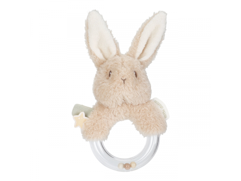 Little Dutch Hrkálka s korálkami králiček Newborn Naturals