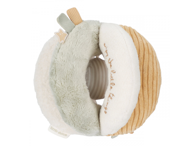 Little Dutch Loptička textilná Newborn Naturals