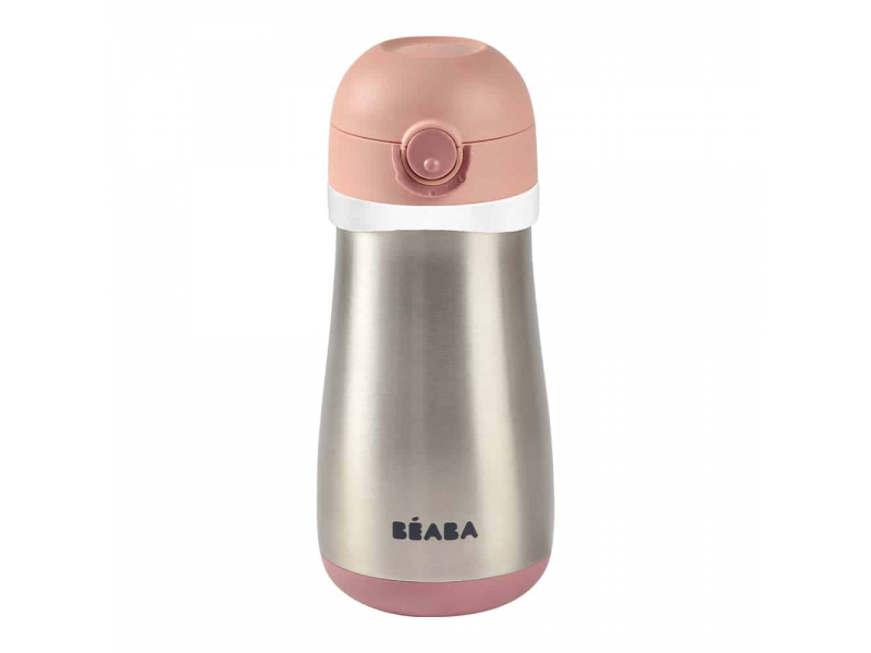 Beaba Hrnček termoizolačný nerez 350ml Pink Beaba Hrnček termoizolačný nerez 350ml Pink