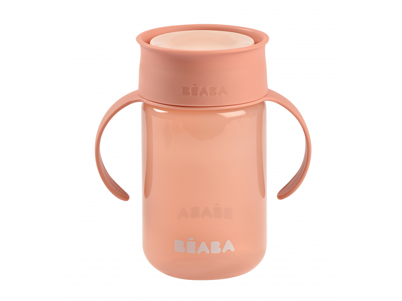 Beaba Hrnček trénovací 360° Pink 340 ml 12m+ Beaba Hrnček trénovací 360° Pink 340 ml 12m+
