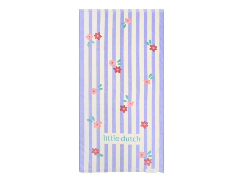 Little Dutch Plážová osuška  120x60 cm  Dreamy Purple Stripe