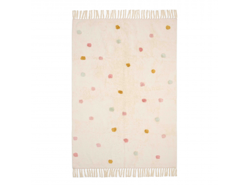 Little Dutch Koberec s bodkami Pink 120x170 cm Little Dutch Koberec s bodkami Pink 120x170 cm