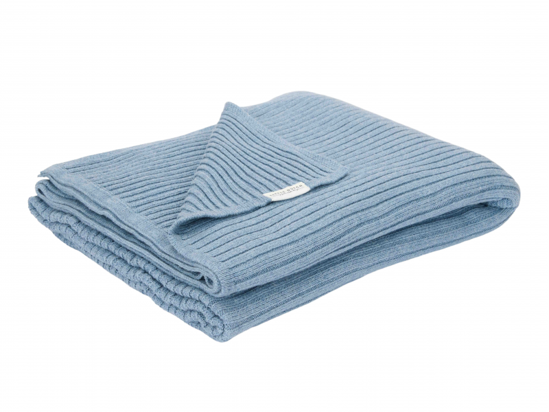 Little Dutch Deka pletená 70x100 cm Pure Denim Blue Little Dutch Deka pletená 70x100 cm Pure Denim Blue