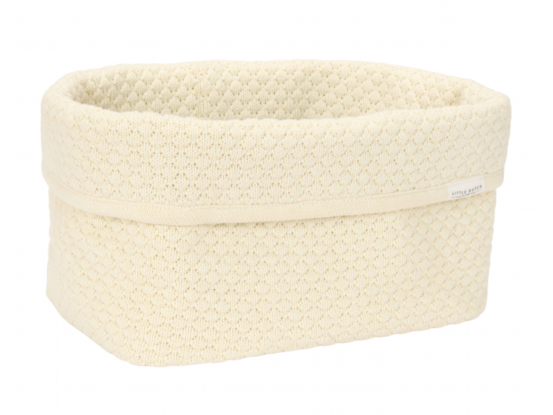 Little Dutch Košík pletený veľký Pure Soft White