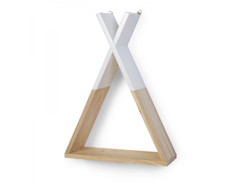 Childhome Polica na stenu Tipi Natural White Childhome Polica na stenu Tipi Natural White